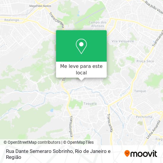 Rua Dante Semeraro Sobrinho mapa