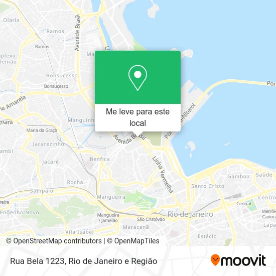 Rua Bela 1223 mapa