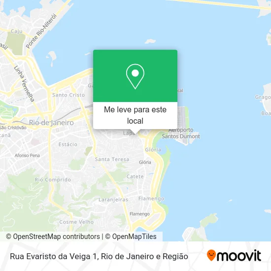 Rua Evaristo da Veiga 1 mapa