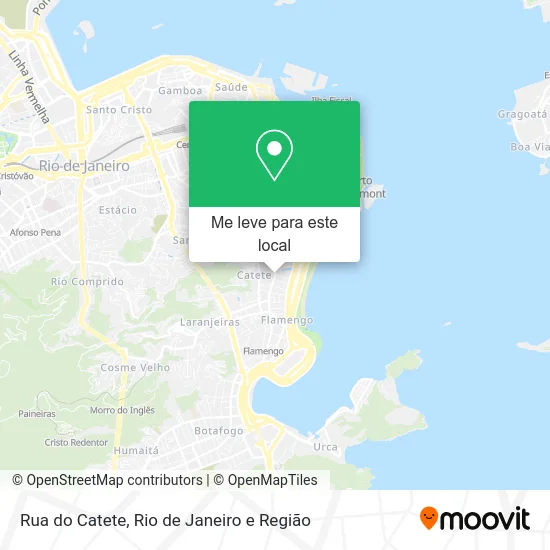 Rua do Catete mapa