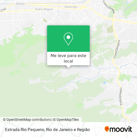 Estrada Rio Pequeno mapa