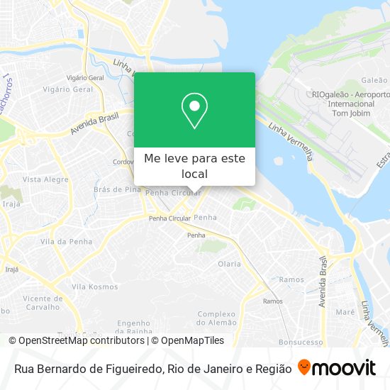 Rua Bernardo de Figueiredo mapa