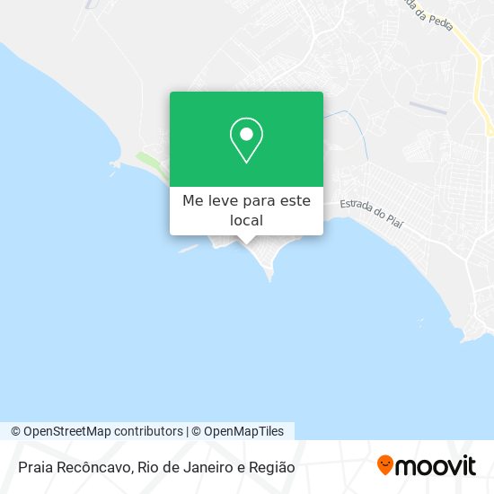 Praia Recôncavo mapa