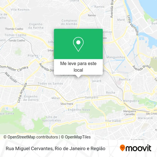 Rua Miguel Cervantes mapa