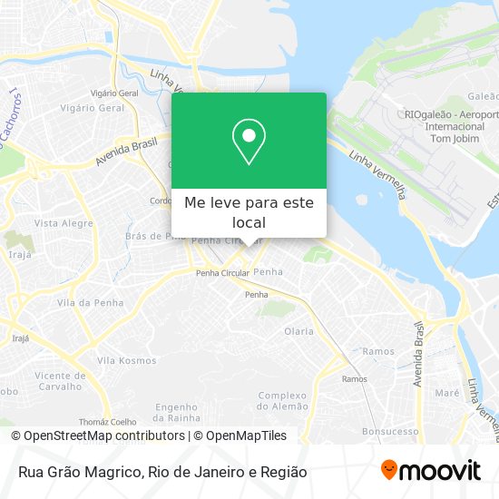 Rua Grão Magrico mapa