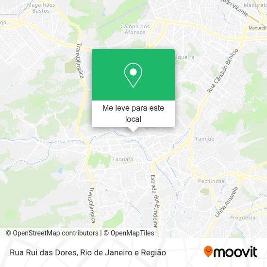 Rua Rui das Dores mapa