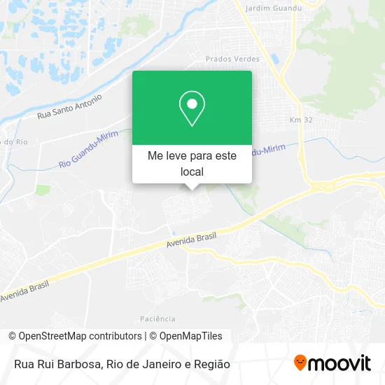 Rua Rui Barbosa mapa