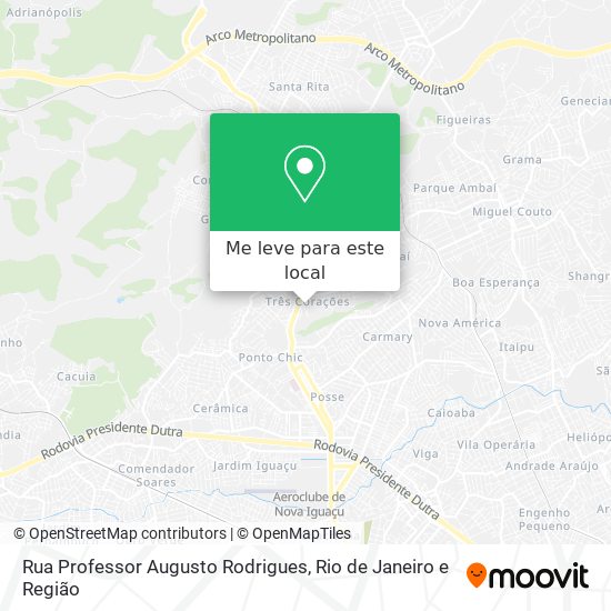 Rua Professor Augusto Rodrigues mapa