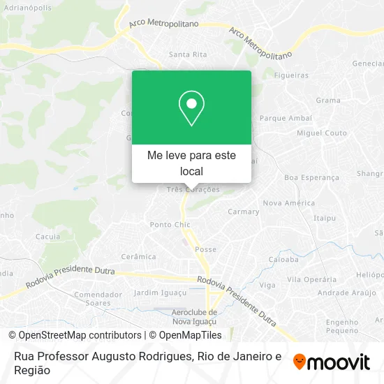 Rua Professor Augusto Rodrigues mapa