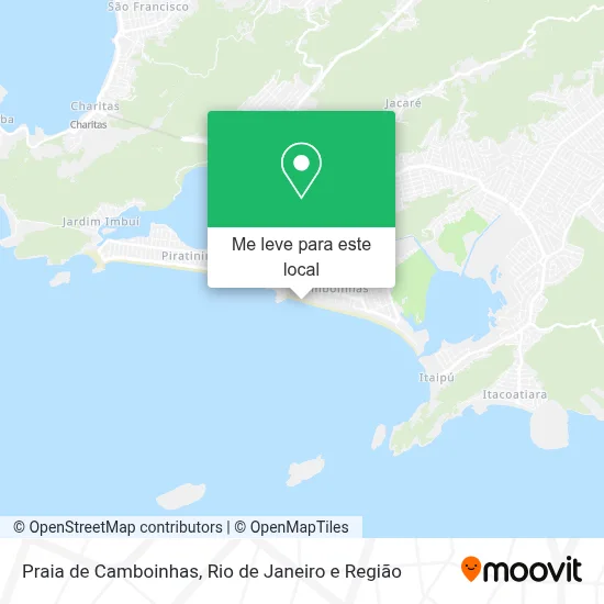 Praia de Camboinhas mapa