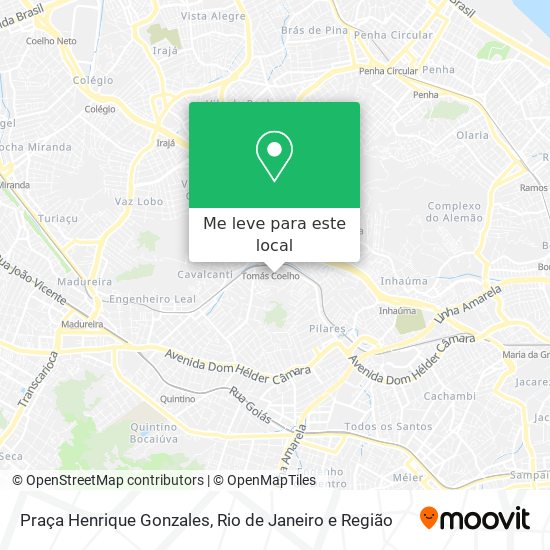 Praça Henrique Gonzales mapa