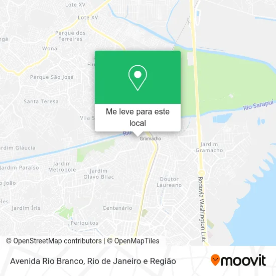 Avenida Rio Branco mapa
