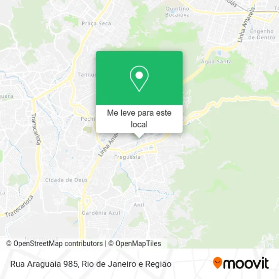 Rua Araguaia 985 mapa