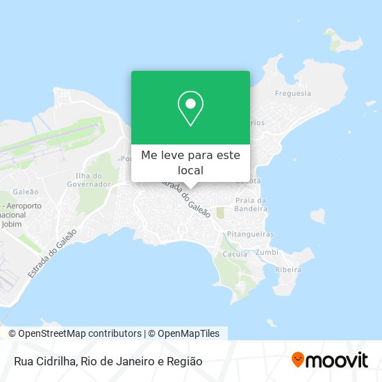 Rua Cidrilha mapa