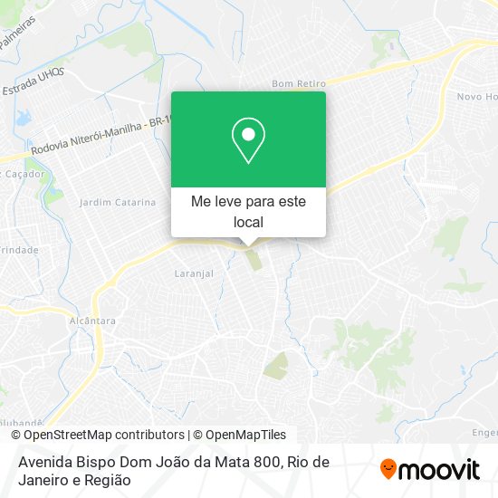 Avenida Bispo Dom João da Mata 800 mapa