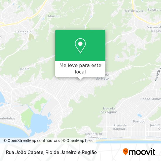 Rua João Cabete mapa