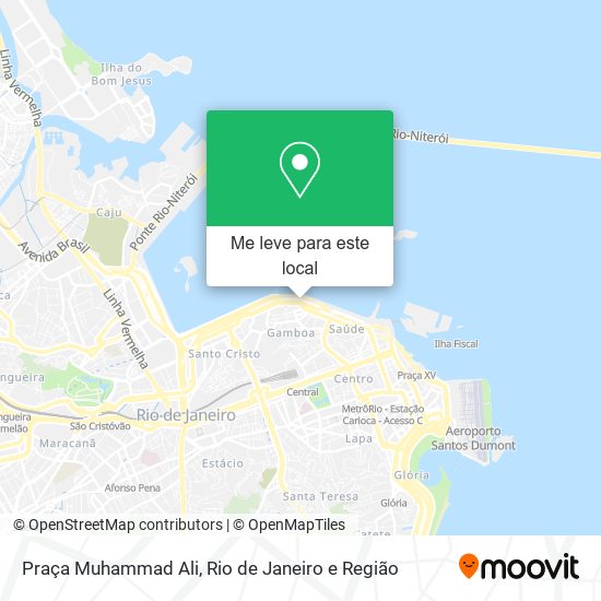 Praça Muhammad Ali mapa