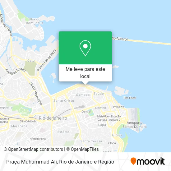 Praça Muhammad Ali mapa