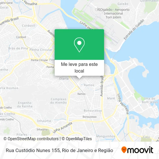 Rua Custódio Nunes 155 mapa