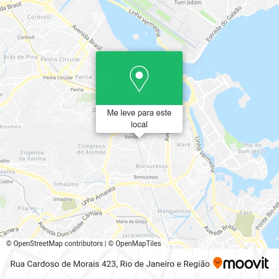 Rua Cardoso de Morais 423 mapa
