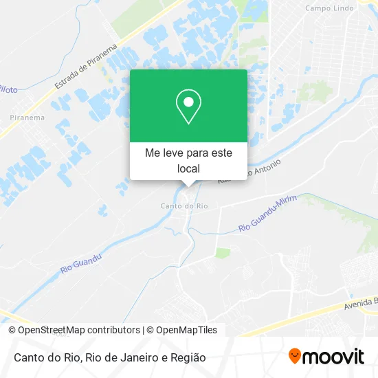 Canto do Rio mapa