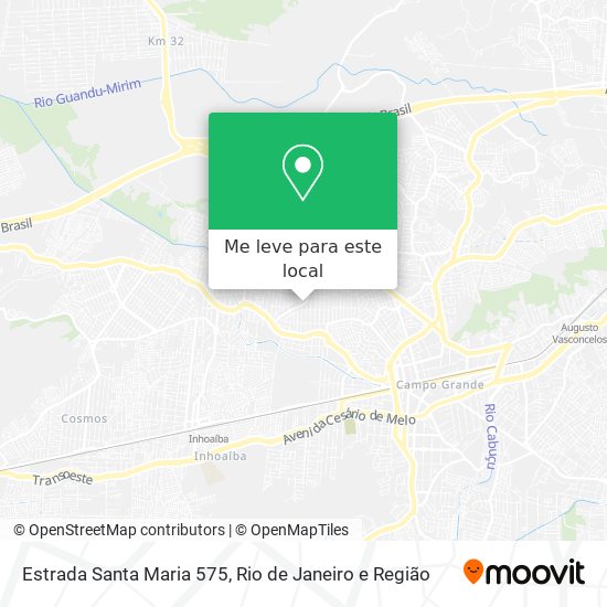 Estrada Santa Maria 575 mapa