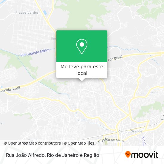 Rua João Alfredo mapa