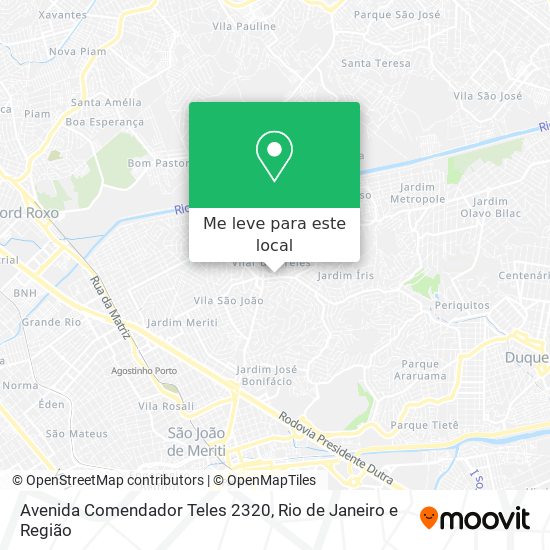 Avenida Comendador Teles 2320 mapa