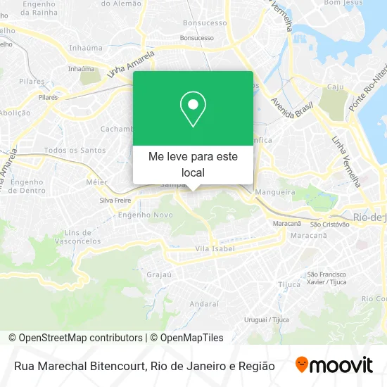 Rua Marechal Bitencourt mapa