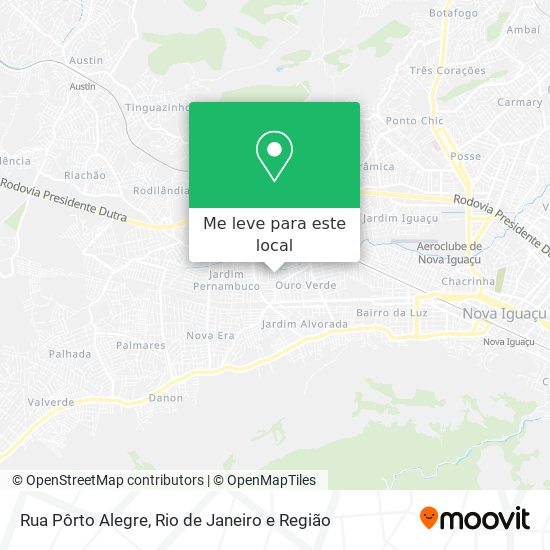 Rua Pôrto Alegre mapa