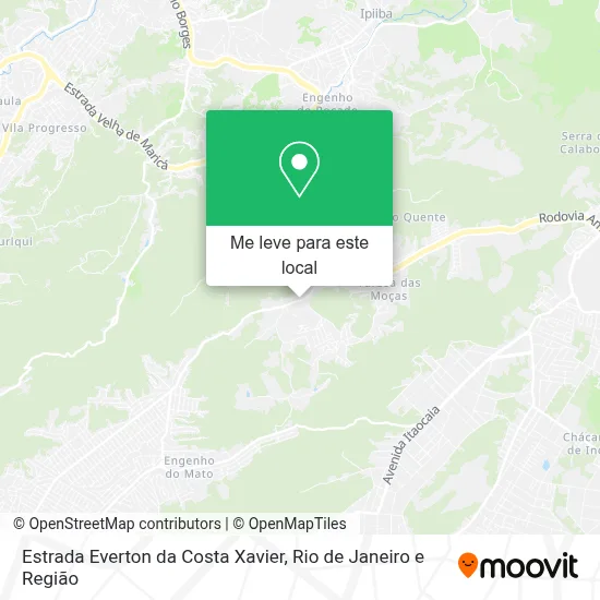 Estrada Everton da Costa Xavier mapa