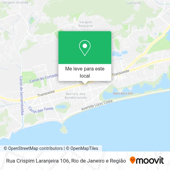 Rua Crispim Laranjeira 106 mapa