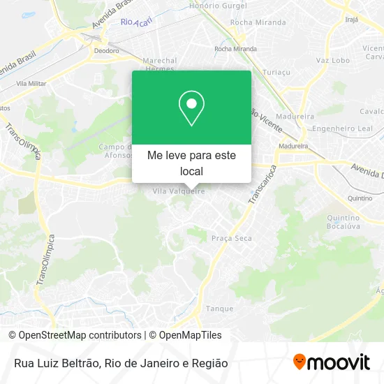 Rua Luiz Beltrão mapa