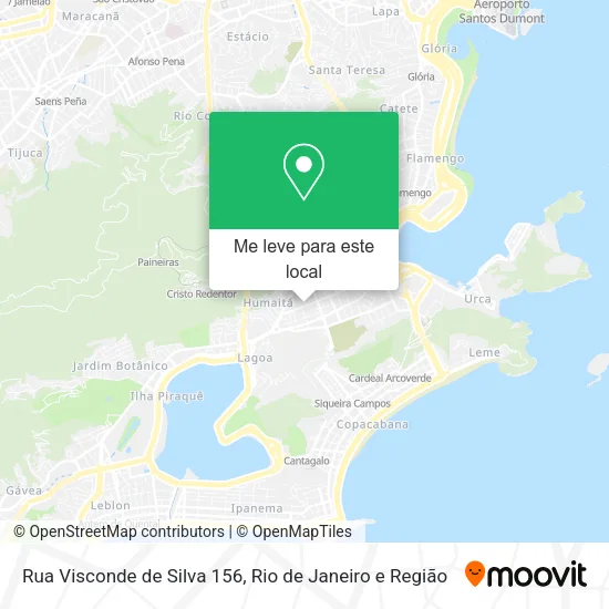 Rua Visconde de Silva 156 mapa