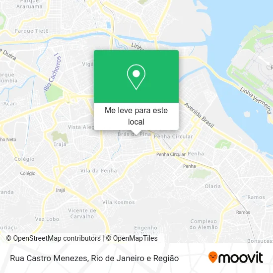 Rua Castro Menezes mapa