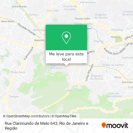 Rua Clarimundo de Melo 643 mapa