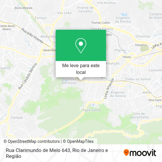 Rua Clarimundo de Melo 643 mapa