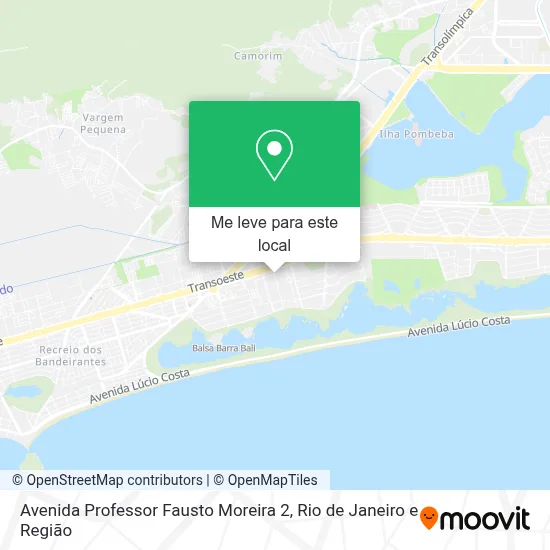 Avenida Professor Fausto Moreira 2 mapa