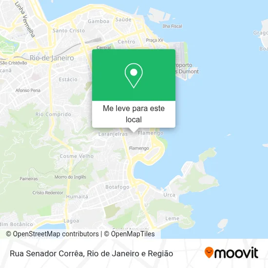 Rua Senador Corrêa mapa