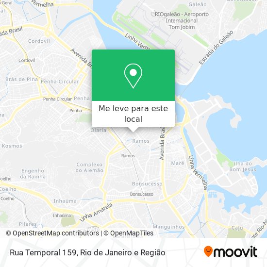 Rua Temporal 159 mapa
