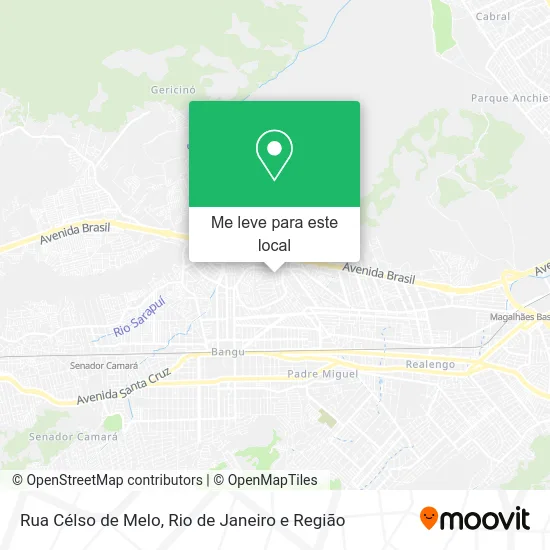 Rua Célso de Melo mapa
