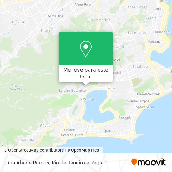 Rua Abade Ramos mapa