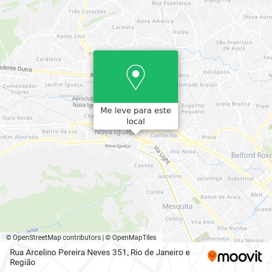 Rua Arcelino Pereira Neves 351 mapa