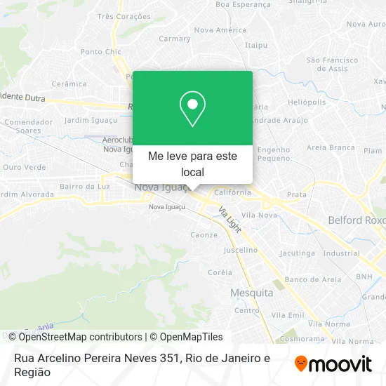 Rua Arcelino Pereira Neves 351 mapa