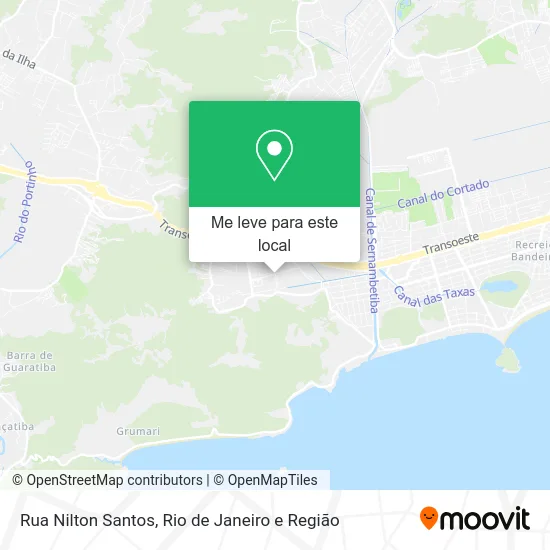 Rua Nilton Santos mapa