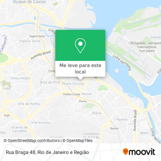 Rua Braga 48 mapa