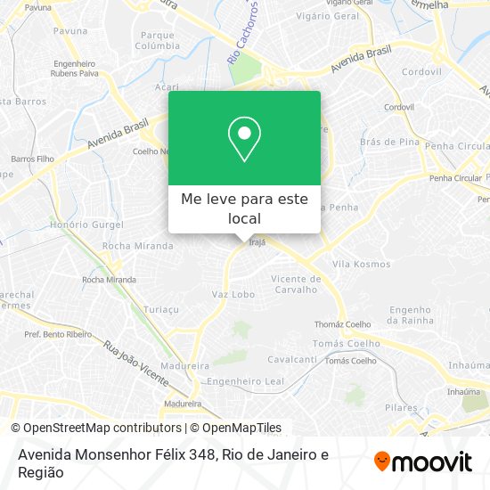 Avenida Monsenhor Félix 348 mapa