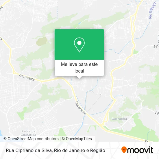 Rua Cipriano da Silva mapa