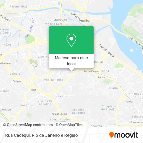 Rua Cacequi mapa