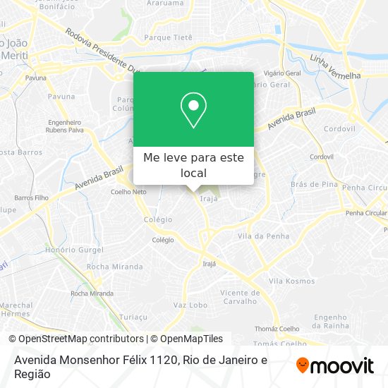 Avenida Monsenhor Félix 1120 mapa